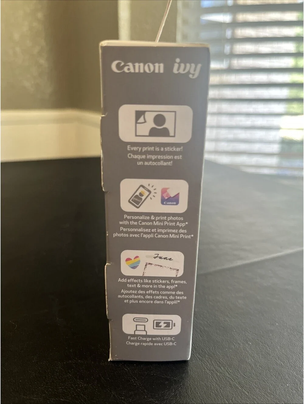 Canon IVY Mini Photo Printer 2nd Generation w/ 2x3 Photo Sheets White Open Box